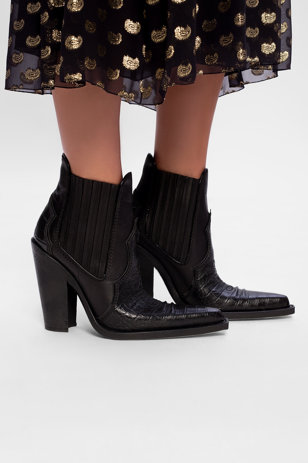 Dsquared2 ‘Western’ heeled ankle boots